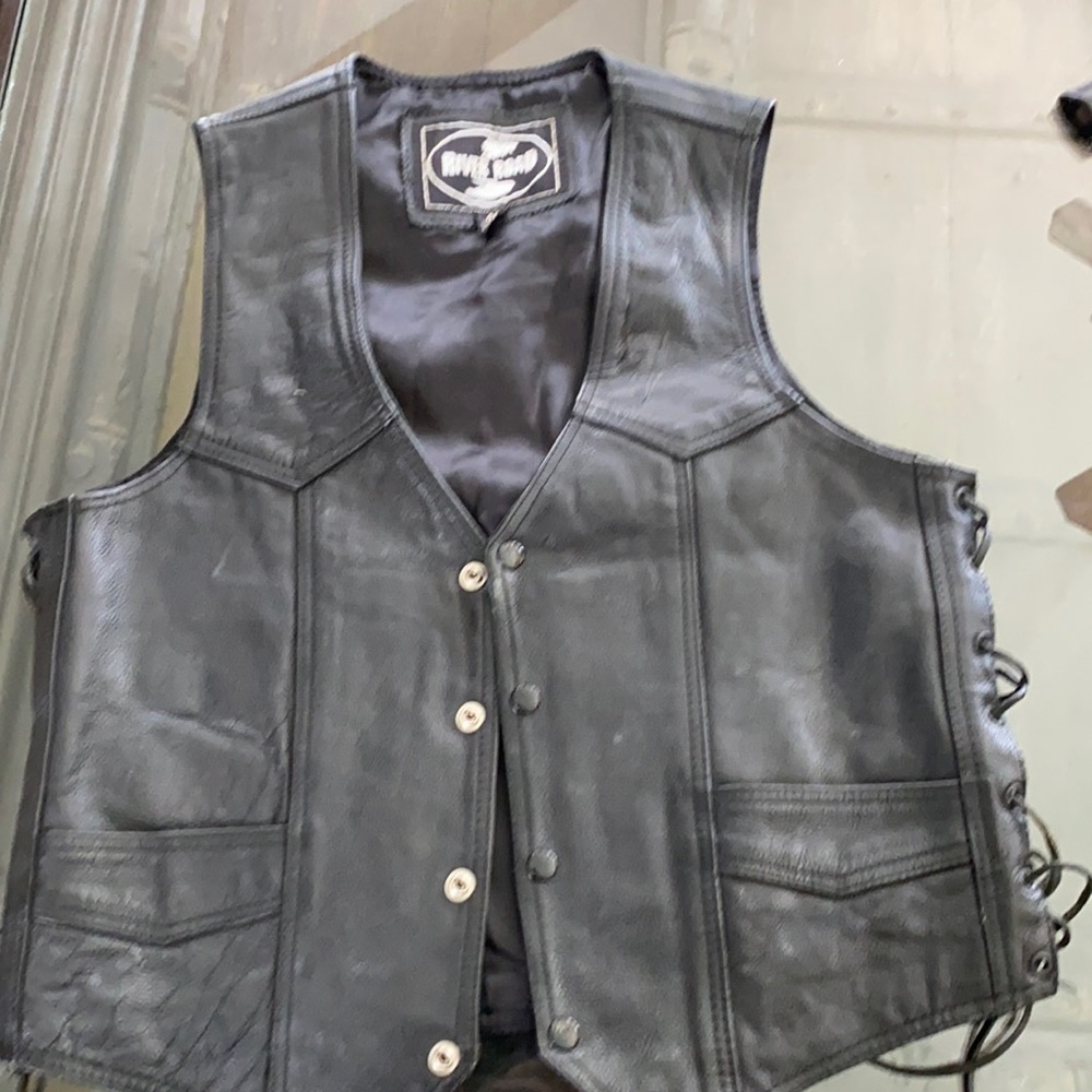 Leather vest